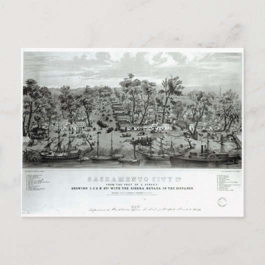 カリフォルニア州サクラメント市 ポストカード (正面)