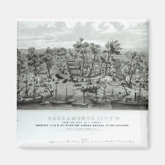 カリフォルニア州サクラメント市 マグネット (正面)