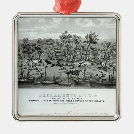 カリフォルニア州サクラメント市 メタルオーナメント (正面)