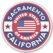 カリフォルニア州サクラメント シール (正面)