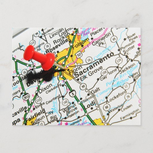 カリフォルニア州サクラメント ポストカード (正面)