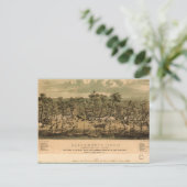 カリフォルニア州サクラメント(1850) ポストカード (スタンド正面)