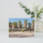 カリフォルニア州サニーパームスプリングスからのご挨拶 ポストカード (スタンド正面)