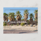カリフォルニア州サニーパームスプリングスからのご挨拶 ポストカード (正面)