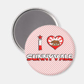 カリフォルニア州サニーベイル マグネット (正面/裏面)