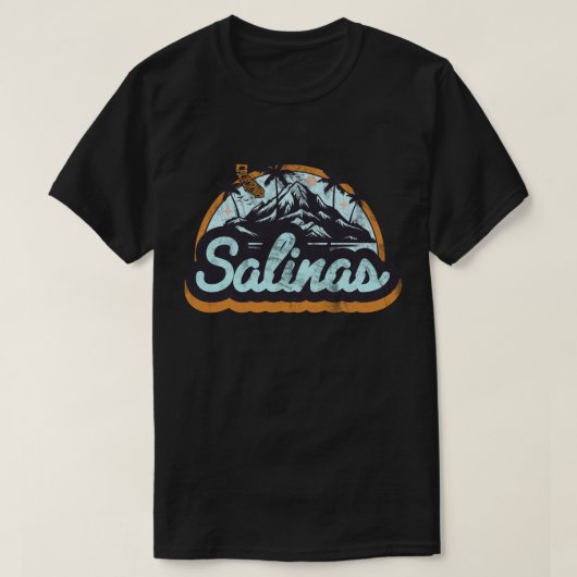 カリフォルニア州サリナスTシャツ Tシャツ (デザイン正面)
