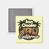 カリフォルニア州サンオノフレビーチ マグネット (正面/裏面)