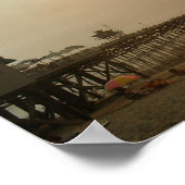 カリフォルニア州サンクレメンテの桟橋 ポスター (角)