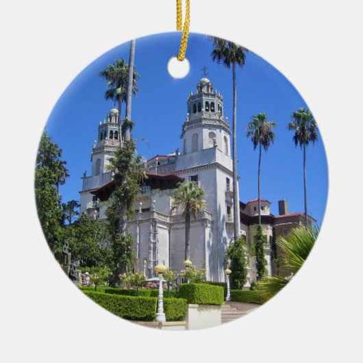 カリフォルニア州サンシメオンのハースト城 セラミックオーナメント (正面)