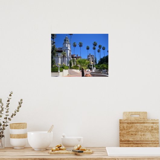 カリフォルニア州サンシメオンのハースト城 ポスター (キッチン)