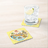 カリフォルニア州サンシャインパラダイススキャロップコースター ペーパーコースター (インサイチュ)