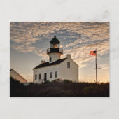 カリフォルニア州サンセットにある灯台 ポストカード (正面)