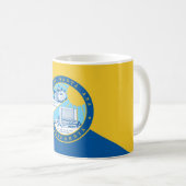 カリフォルニア州サンタアナ州旗 コーヒーマグカップ (正面右)