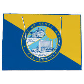 カリフォルニア州サンタアナ州旗 ラージペーパーバッグ (裏面)