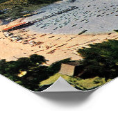 カリフォルニア州サンタカタリナのアバロンヴィンテージ ポスター (角)