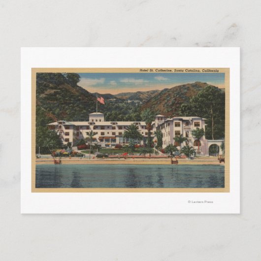カリフォルニア州サンタカタリナのホテルセントキャサリン ポストカード (正面)