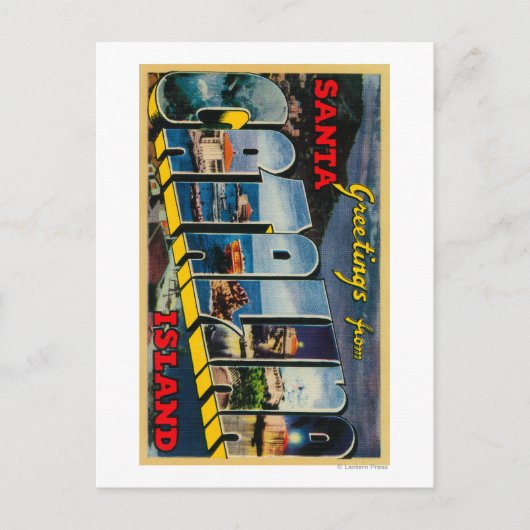 カリフォルニア州サンタカタリナ島 ポストカード (正面)