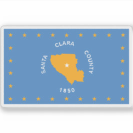 カリフォルニア州サンタクララ州旗 シール