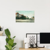 カリフォルニア州サンタクルスアベニューロスカトスの景色 ポスター (ホームオフィス)