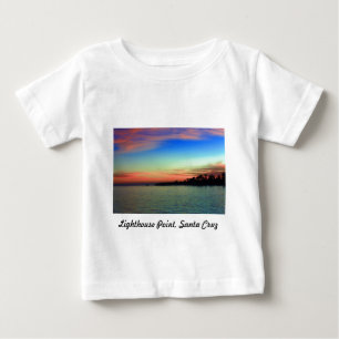 カリフォルニア州サンタクルーズにあるライトハウスポイント ベビーTシャツ