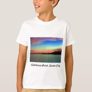 カリフォルニア州サンタクルーズにあるライトハウスポイント Tシャツ