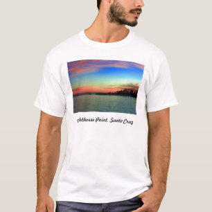 カリフォルニア州サンタクルーズにあるライトハウスポイント Tシャツ