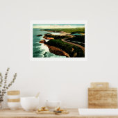 カリフォルニア州サンタクルーズのコーストドライブヴィンテージ ポスター (キッチン)