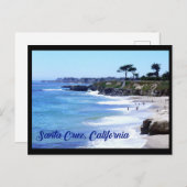 カリフォルニア州サンタクルーズビーチ ポストカード (正面/裏面)