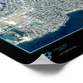 カリフォルニア州サンタクルーズ衛星ポスター ポスター (角)