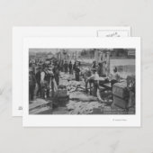 カリフォルニア州サンタクルーズ – フィッシャーマンズワーフシーン ポストカード (正面/裏面)