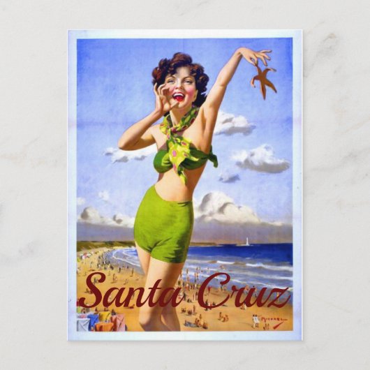 カリフォルニア州サンタクルーズ ポストカード (正面)