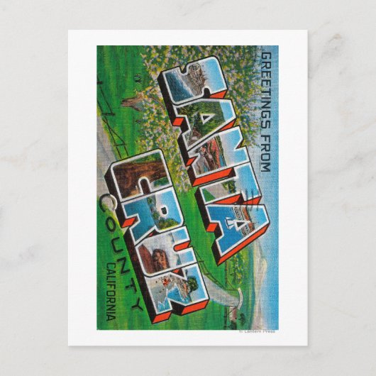 カリフォルニア州サンタクルーズ ポストカード (正面)