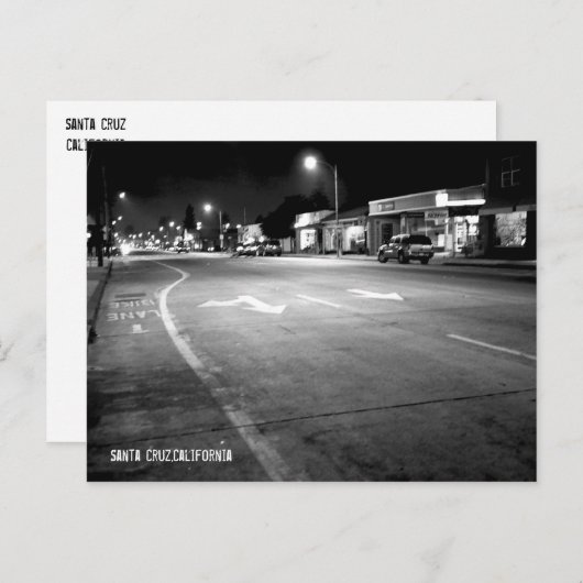 カリフォルニア州サンタクルーズ ポストカード (正面/裏面)