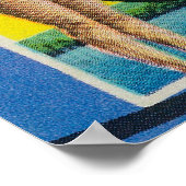 カリフォルニア州サンタクルーズ – ラージレターシーン2 ポスター (角)