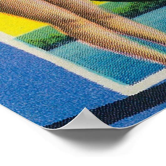 カリフォルニア州サンタクルーズ – ラージレターシーン2 ポスター (角)