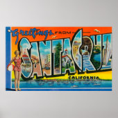 カリフォルニア州サンタクルーズ – ラージレターシーン2 ポスター (正面)