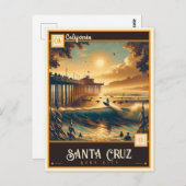 カリフォルニア州サンタクルーズ |ヴィンテージ ポストカード (正面/裏面)