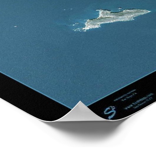 カリフォルニア州サンタバーバラの衛星ポスター写真 ポスター (角)