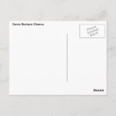 カリフォルニア州サンタバーバラミッション ポストカード (裏面)