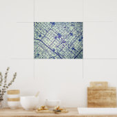 カリフォルニア州サンタバーバラヴィンテージ地図ポスター ポスター (キッチン)