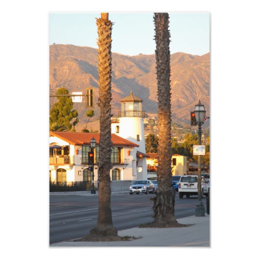 カリフォルニア州サンタバーバラ灯台 フォトプリント            (正面)