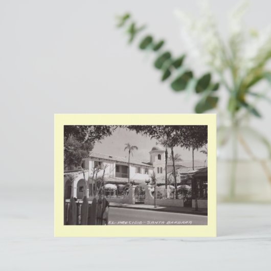 カリフォルニア州サンタバーバラ,エルプレシディオヴィンテージ ポストカード (スタンド正面)