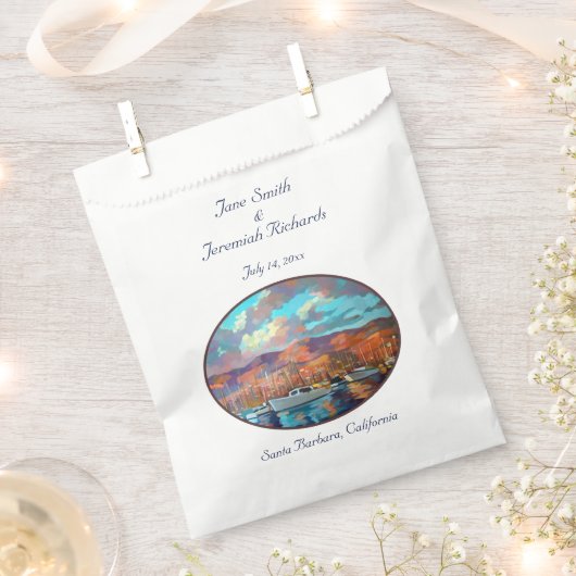 カリフォルニア州サンタバーバラ フェイバーバッグ (クリップ留めされた状態)