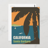カリフォルニア州サンタバーバラ ポストカード (正面/裏面)
