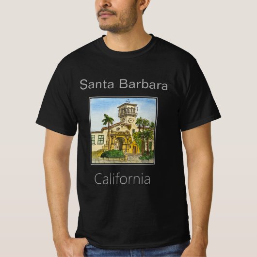 カリフォルニア州サンタバーバラ Tシャツ (正面)