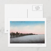 カリフォルニア州サンタフェ鉄道アンティオックの入口 ポストカード (正面/裏面)