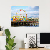 カリフォルニア州サンタモニカの太平洋公園 ポスター (ホームオフィス)