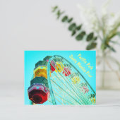 カリフォルニア州サンタモニカ埠頭の観覧車 ポストカード (スタンド正面)