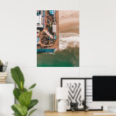 カリフォルニア州サンタモニカ桟橋 – 空中表示 ポスター (ホームオフィス)