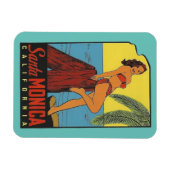 カリフォルニア州サンタモニカ マグネット (横)